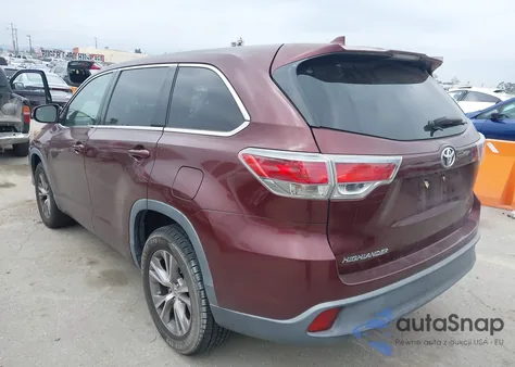 2015 Toyota Highlander Le Plus V6 z USA, uszkodzony, nr VIN 5TDZKRFH0FS115786